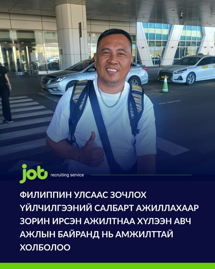 Receiving our worker who travelled from the Philippines to work in the hospitality sector and successfully placing them in their job